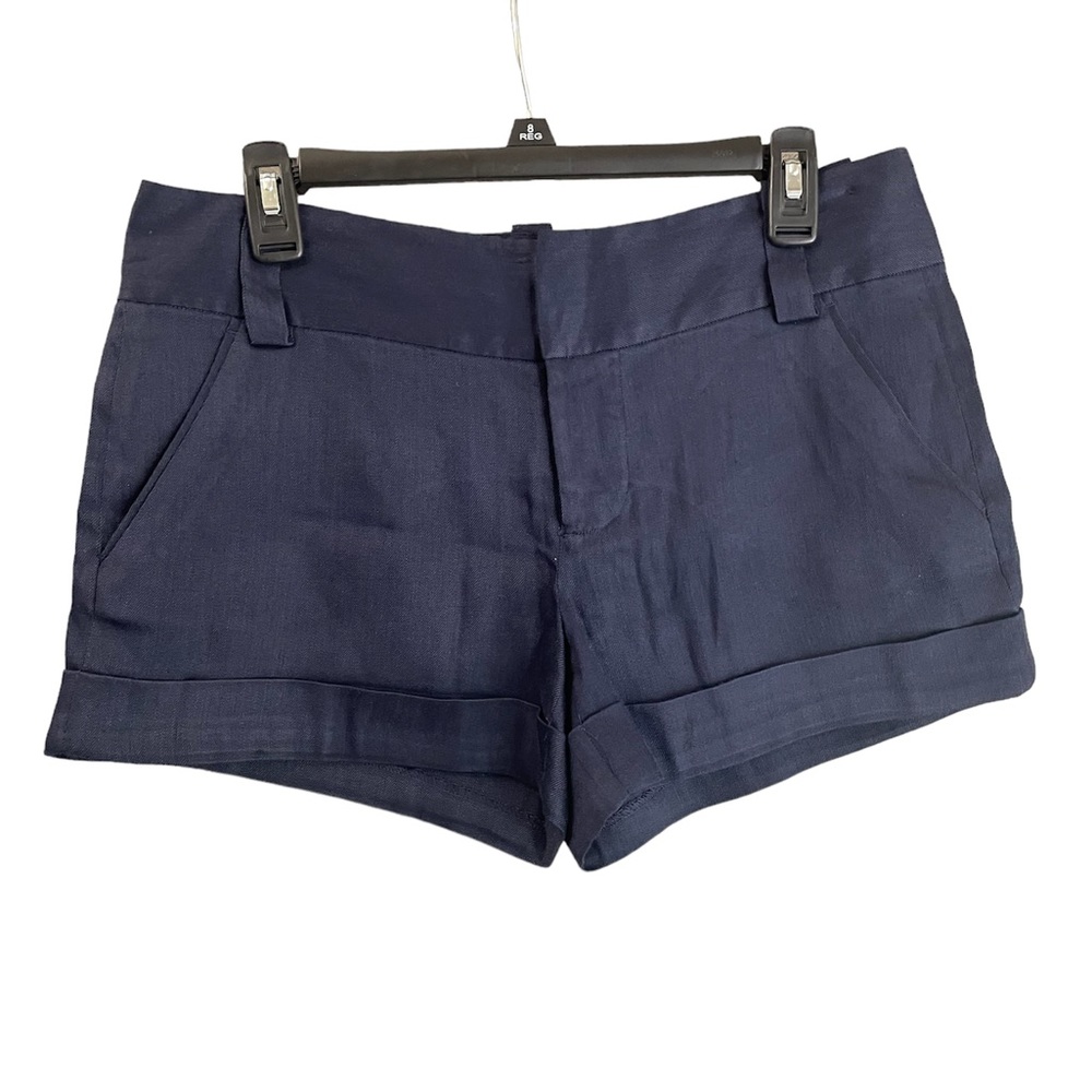 Alice + Olivia Navy Blue Women Shorts